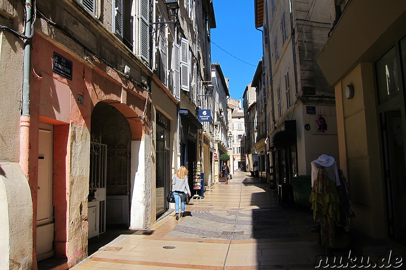 Eindrücke aus der Altstadt von Avignon, Frankreich
