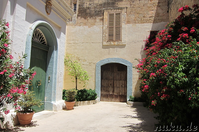 Eindrücke aus der Altstadt von Mdina, Malta