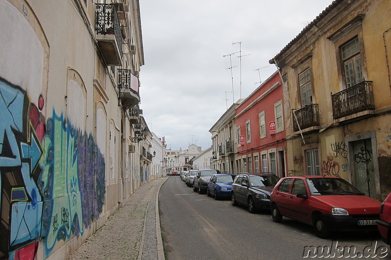Eindrücke aus der Innenstadt von Faro, Portugal