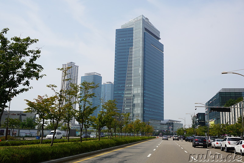 Eindrücke aus der Planstadt Songdo New City in Incheon, Korea