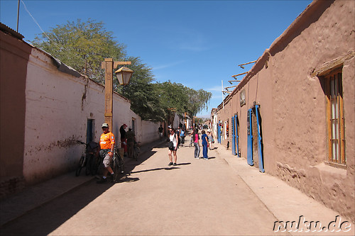 Einkaufsstrasse Caracoles in San Pedro de Atacama, Chile