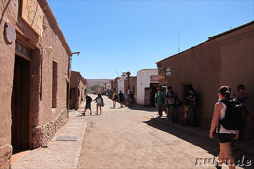 Einkaufsstrasse Caracoles in San Pedro de Atacama, Chile