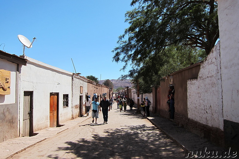 Einkaufsstrasse Caracoles in San Pedro de Atacama, Chile