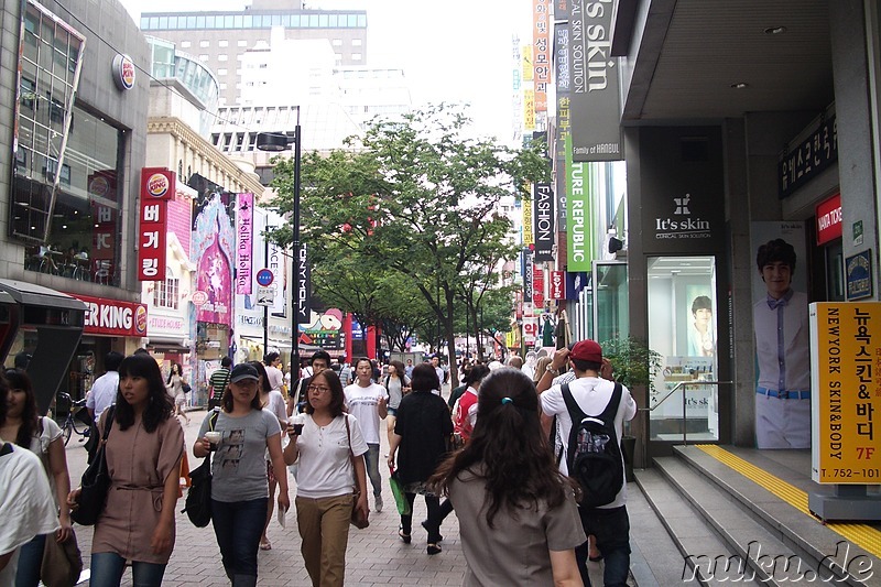 Einkaufsviertel Myeongdong, Seoul, Korea