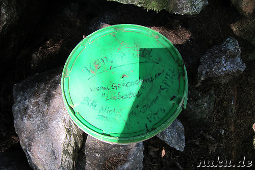 Erster Geocache gehoben!
