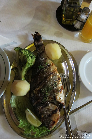 Fisch im Restaurant Casa de Pasto o Ze in Lagos, Portugal