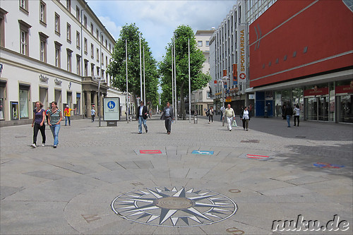 Fussgaengerzone Koenigstrasse in Stuttgart, Baden-Wuerttemberg
