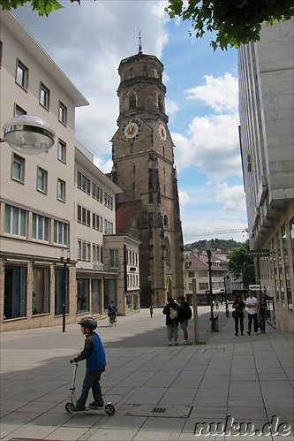 Fussgaengerzone Koenigstrasse in Stuttgart, Baden-Wuerttemberg