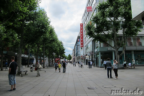 Fussgaengerzone Koenigstrasse in Stuttgart, Baden-Wuerttemberg