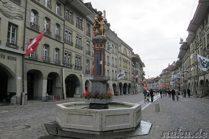 Fußgängerzone und Altstadt von Bern, Schweiz