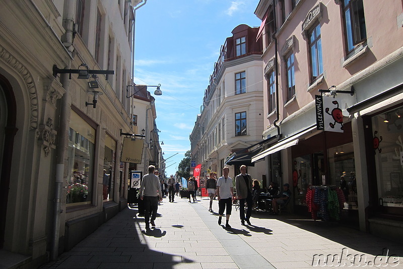 Fußgängerzone und Einkaufsviertel in Göteborg, Schweden