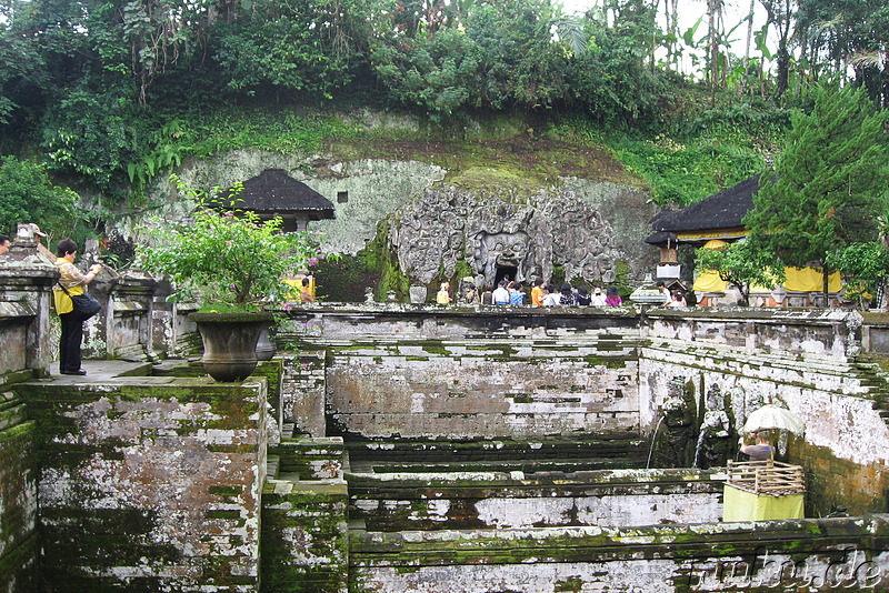 Goha Gajah Tempelhöhle in Bedulu, Bali, Indonesien
