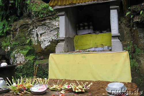 Goha Gajah Tempelhoehle in Bedulu, Bali, Indonesien