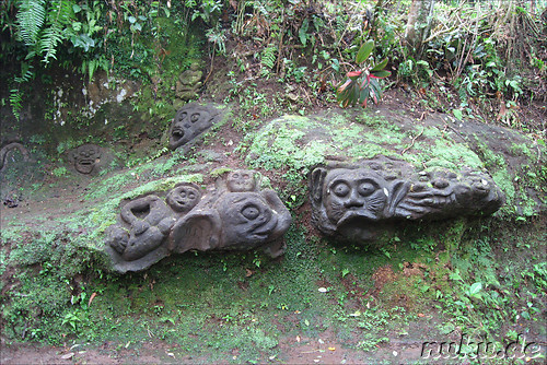 Goha Gajah Tempelhoehle in Bedulu, Bali, Indonesien