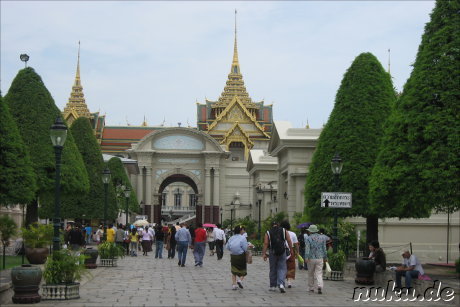 Grand Palace (Koenigspalast) und Wat Phra Kaeo Tempel in Bangkok, Thailand
