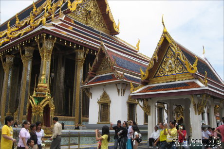 Grand Palace (Koenigspalast) und Wat Phra Kaeo Tempel in Bangkok, Thailand