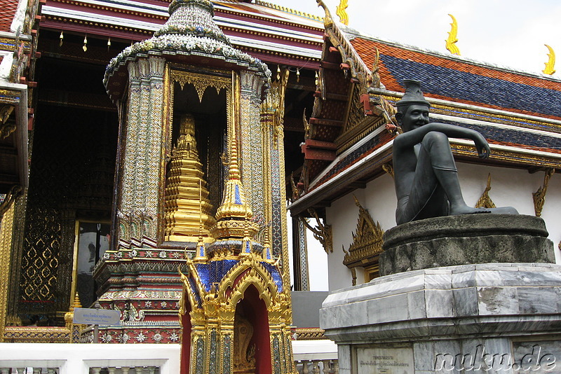 Grand Palace (Königspalast) und Wat Phra Kaeo Tempel in Bangkok, Thailand