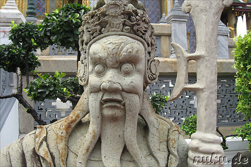Grand Palace (Koenigspalast) und Wat Phra Kaeo Tempel in Bangkok, Thailand