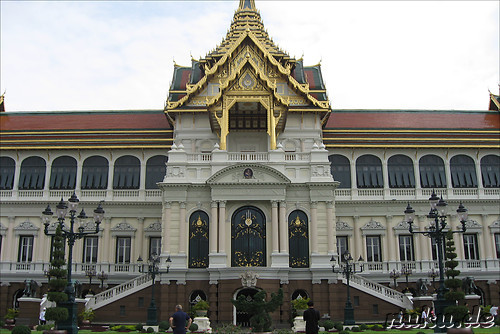 Grand Palace (Koenigspalast) und Wat Phra Kaeo Tempel in Bangkok, Thailand