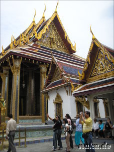 Grand Palace (Koenigspalast) und Wat Phra Kaeo Tempel in Bangkok, Thailand