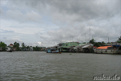Haeuser am Mekong