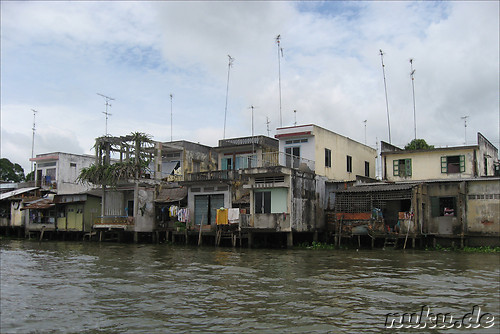 Haeuser am Mekong