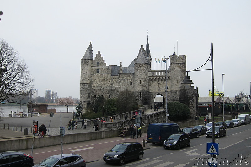 Het Steen - Burg in Antwerpen, Belgien