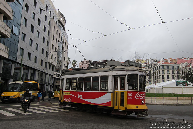 Historische Straßenbahn in Lissabon, Portugal