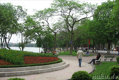 Hoan Kiem Lake in Hanoi, Vietnam