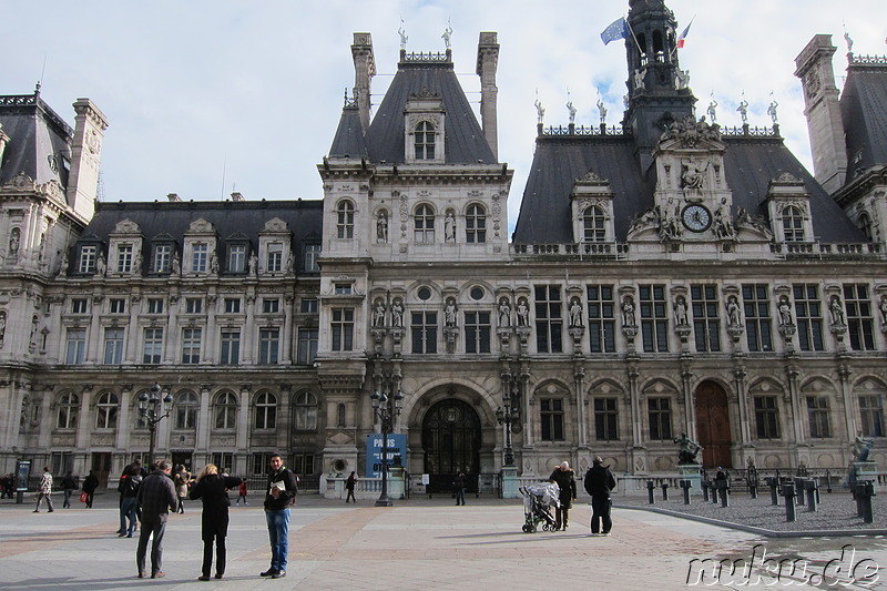 Hotel de Ville - Das Rathaus von Paris, Frankreich