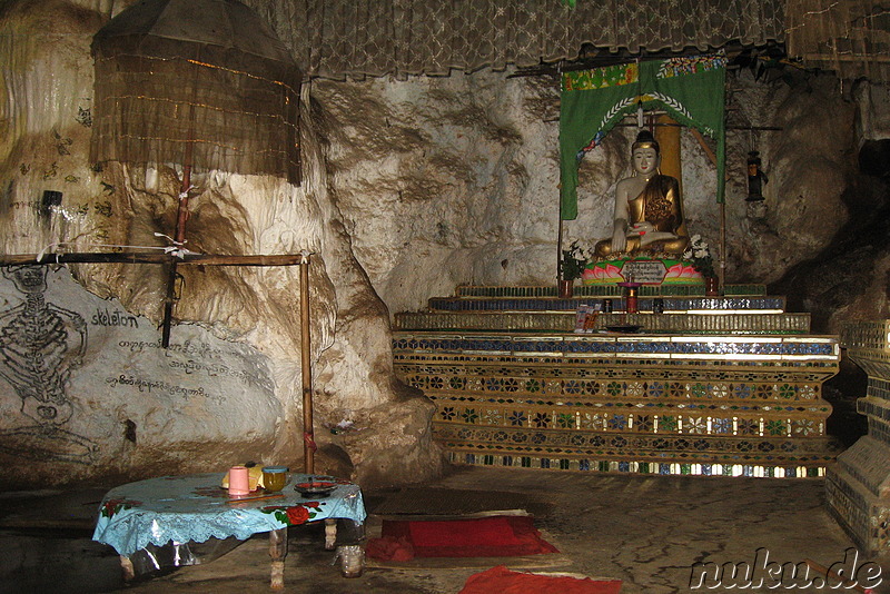 Htup-Ein Small Meditation Cave am Inle See in Burma