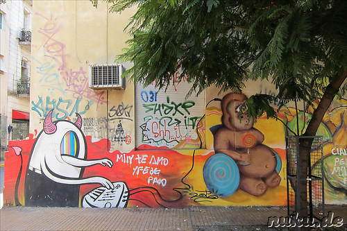 In der Peru Street zwischen dem Microcentro und San Telmo