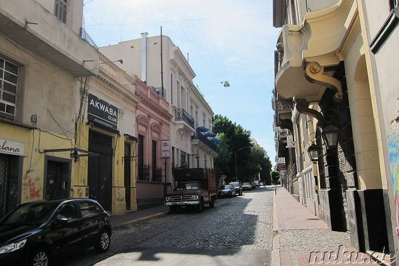 In der Peru Street zwischen dem Microcentro und San Telmo
