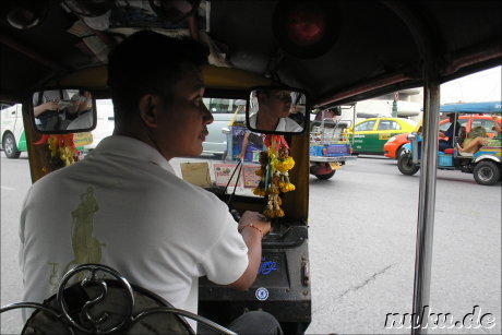In einem Tuk Tuk in Bangkok, Thailand