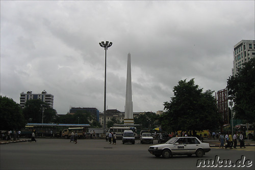 Independence Monument in Yangon, Myanmar