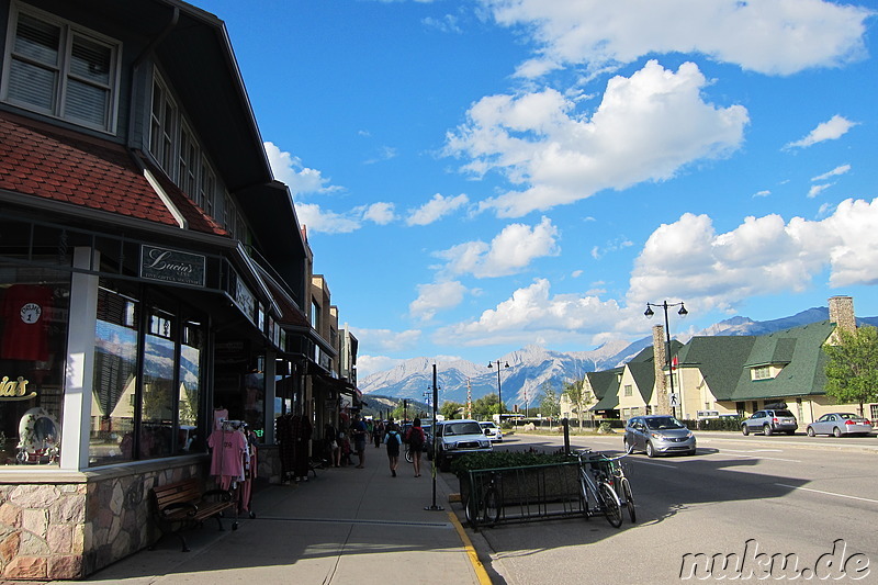 Innenstadt von Jasper in Alberta, Kanada
