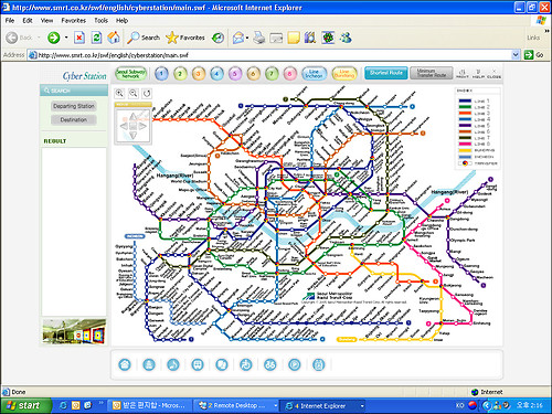 Interaktiver U-Bahn Netzplan von Seoul