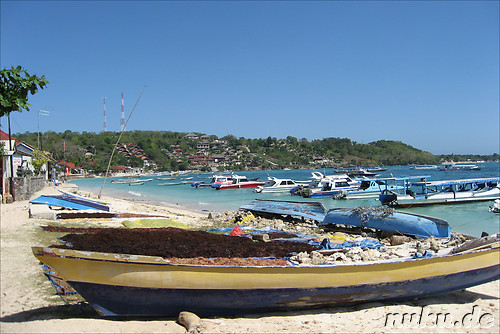 Jungutbatu und Pantai Selegimpak Straende auf Nusa Lembongan, Indonesien