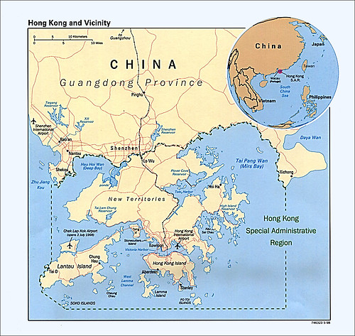 Karte SAR Hong Kong, Quelle: Wikipedia