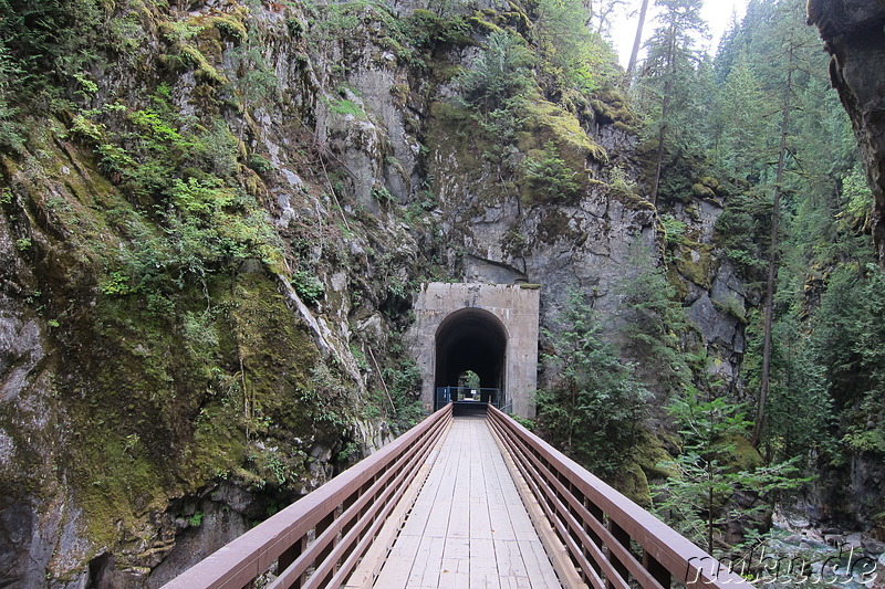 Kettle Valley Railway im Coquihalla Canyon Provincial Park in British Columbia, Kanada