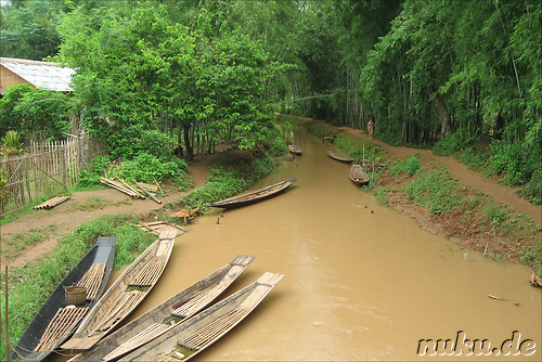 Kleiner Fluss in Inthein, Myanmar