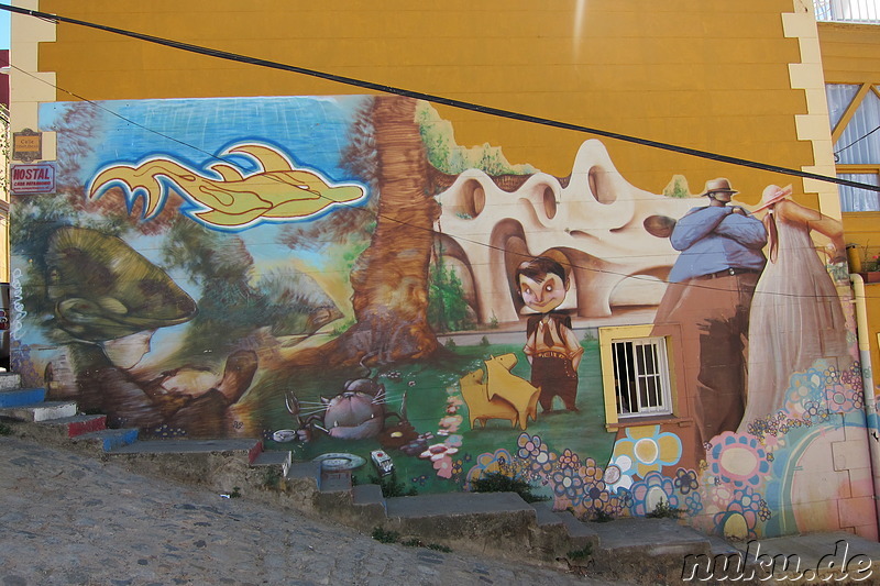 Kunst in Valparaiso, Chile