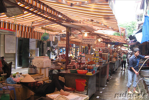 Markt in Hanoi, Vietnam