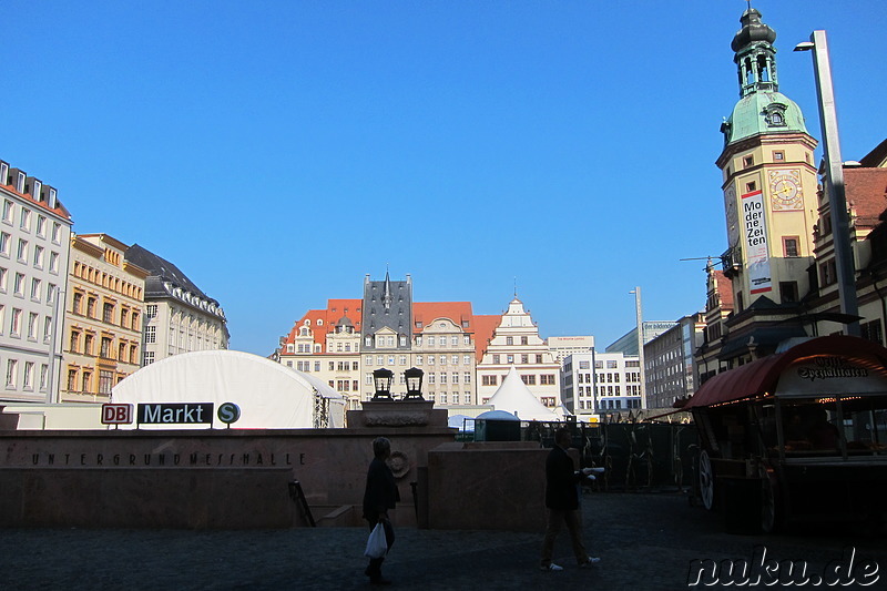 Markt in Leipzig, Sachsen