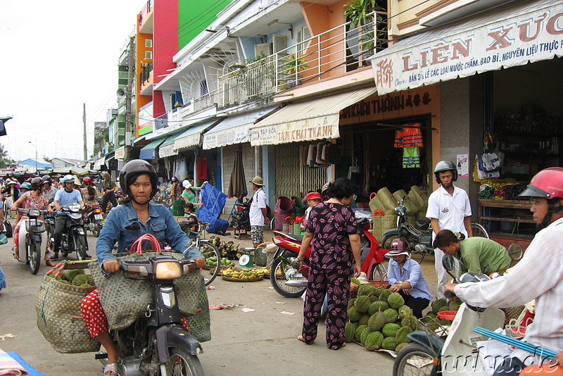 Markt in Sadec, Vietnam