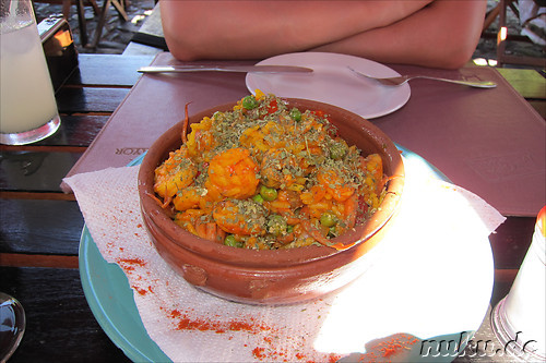 Meeresfruechte-Risotto im Pulperia de los Faroles in Colonia, Uruguay