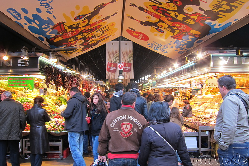 Mercat de la Boqueria - Markt in Barcelona, Spanien