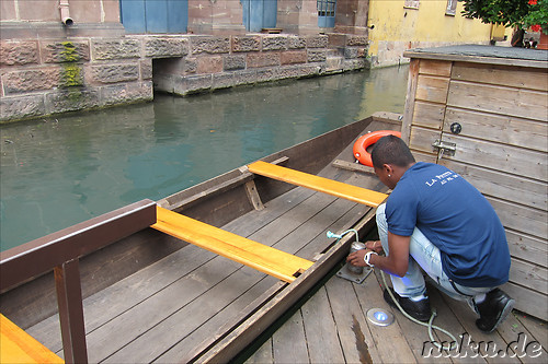 Mit dem Ruderboot durch Petite Venice in Colmar