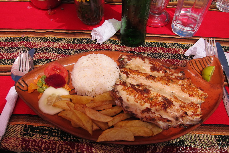 Mittagessen auf Taquile Island, Peru