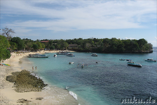 Mushroom Beach auf Nusa Lembongan, Indonesien